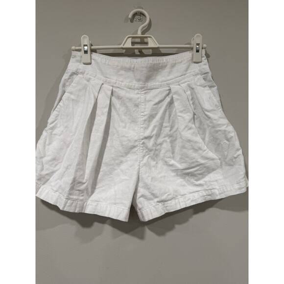Abercrombie & Fitch Linen Pleated Pull On Shorts Small 2406 - Picture 6 of 10